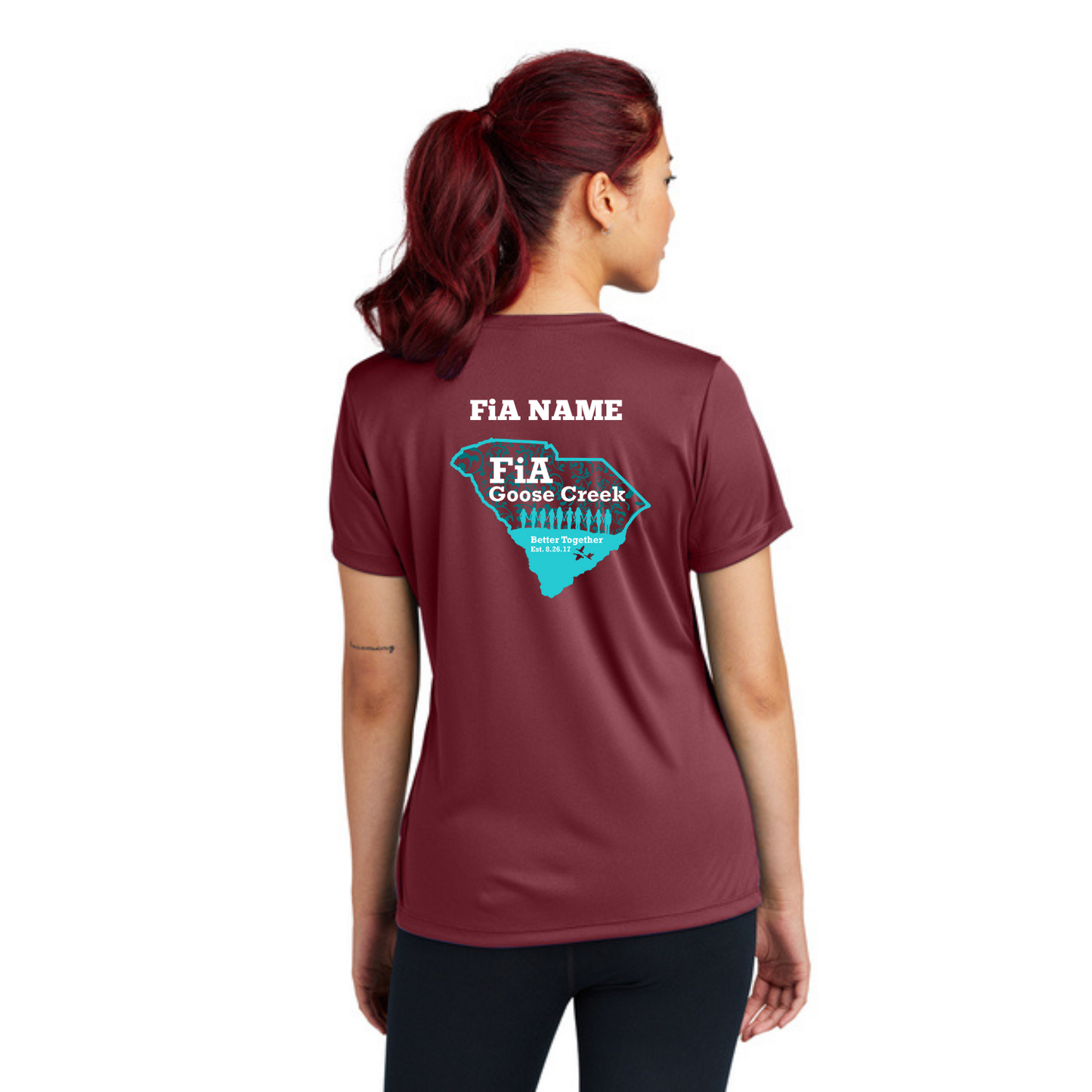 Goose Creek, SC - PERSONALIZED Sport Tek Crew Neck Short Sleeve Performance Tee
