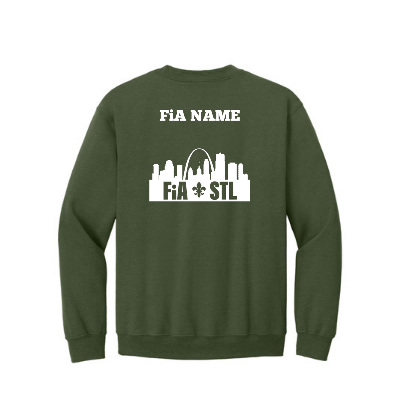 St. Louis, MO - PERSONALIZED Gildan Heavy Blend Crewneck Sweatshirt