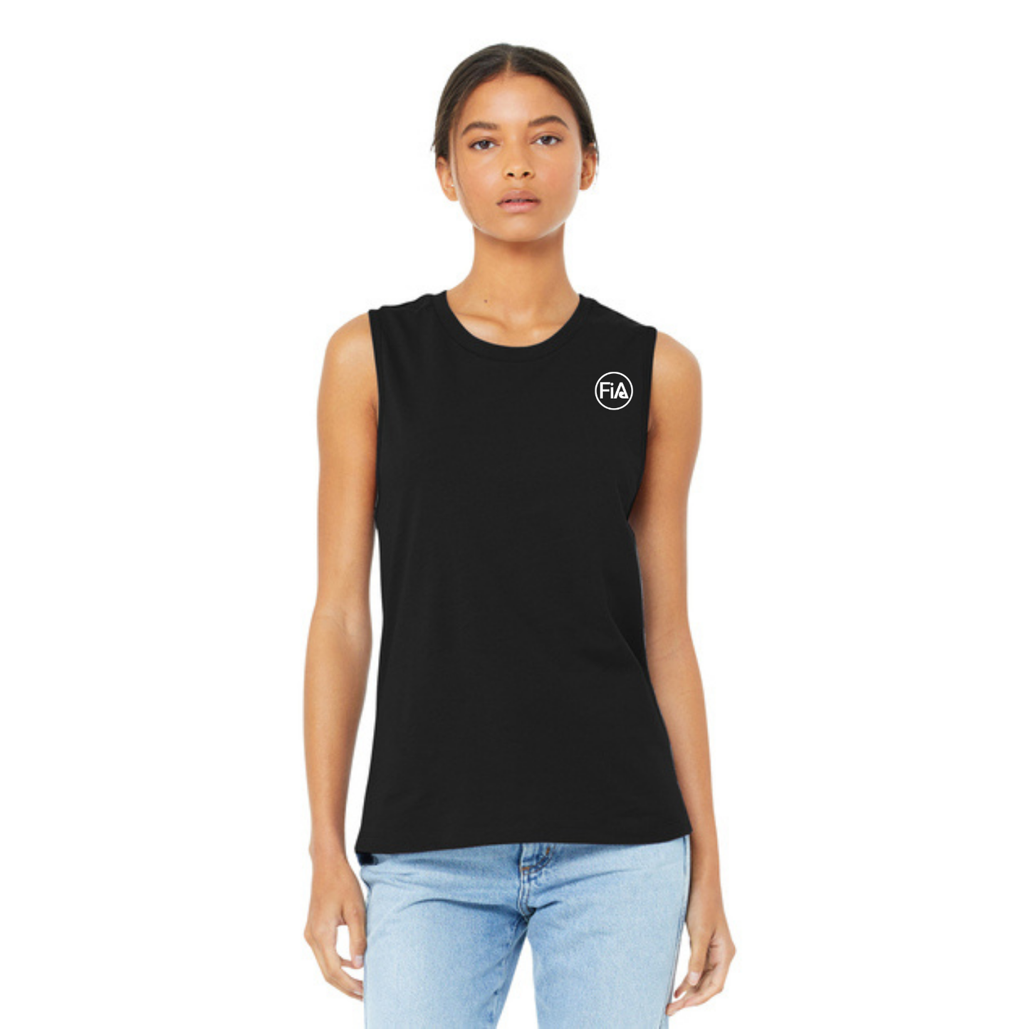 Gilbert AZ - PERSONALIZED Bella Canvas Women’s Jersey Muscle BLACK Tank
