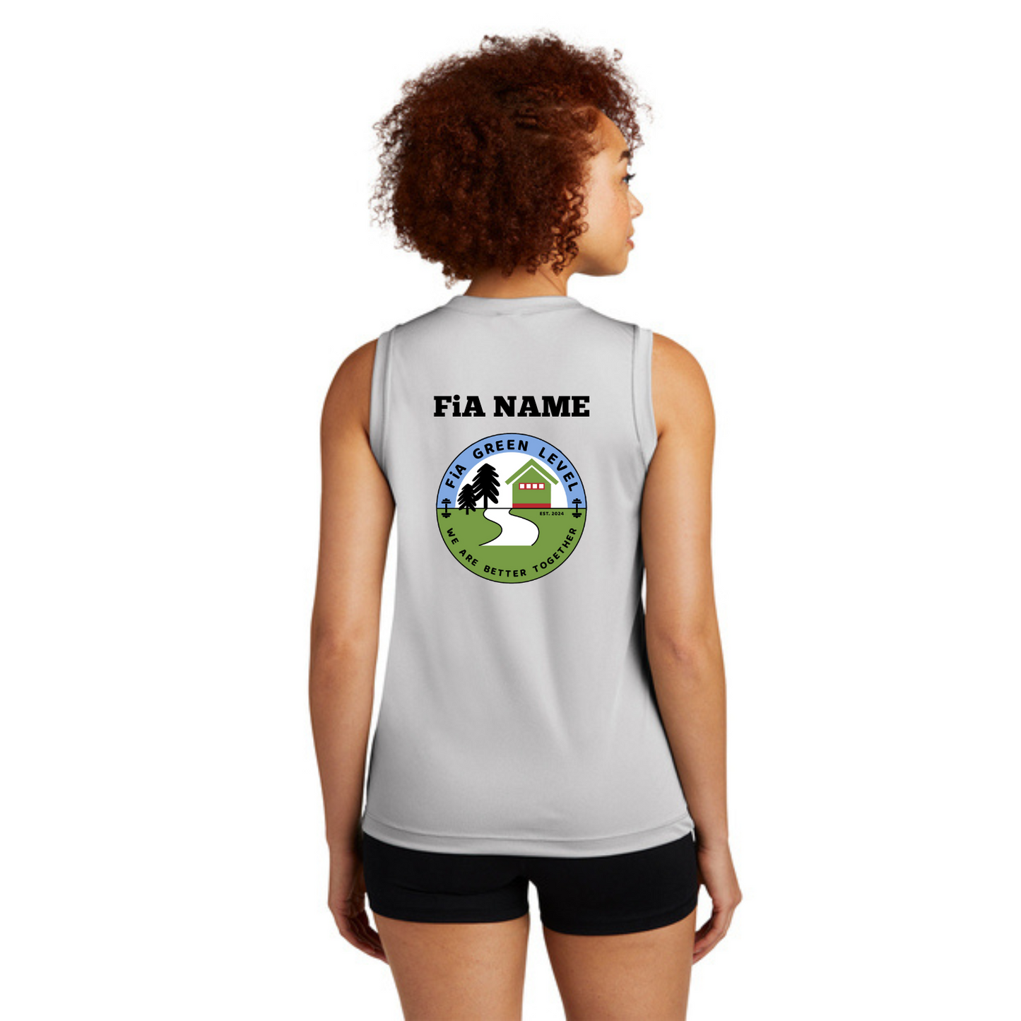 Green Level, NC - PERSONALIZED Sport Tek Sleeveless Performance V-Neck Tee
