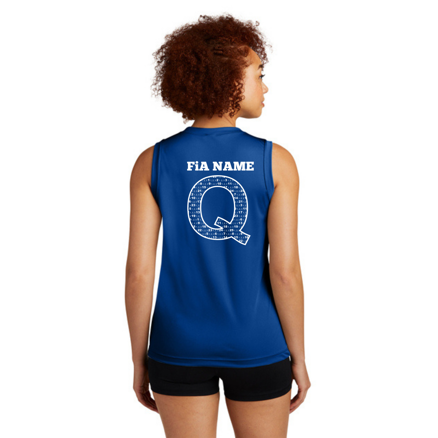 Q Shirt - PERSONALIZED Sport Tek Sleeveless Performance V-Neck Tee
