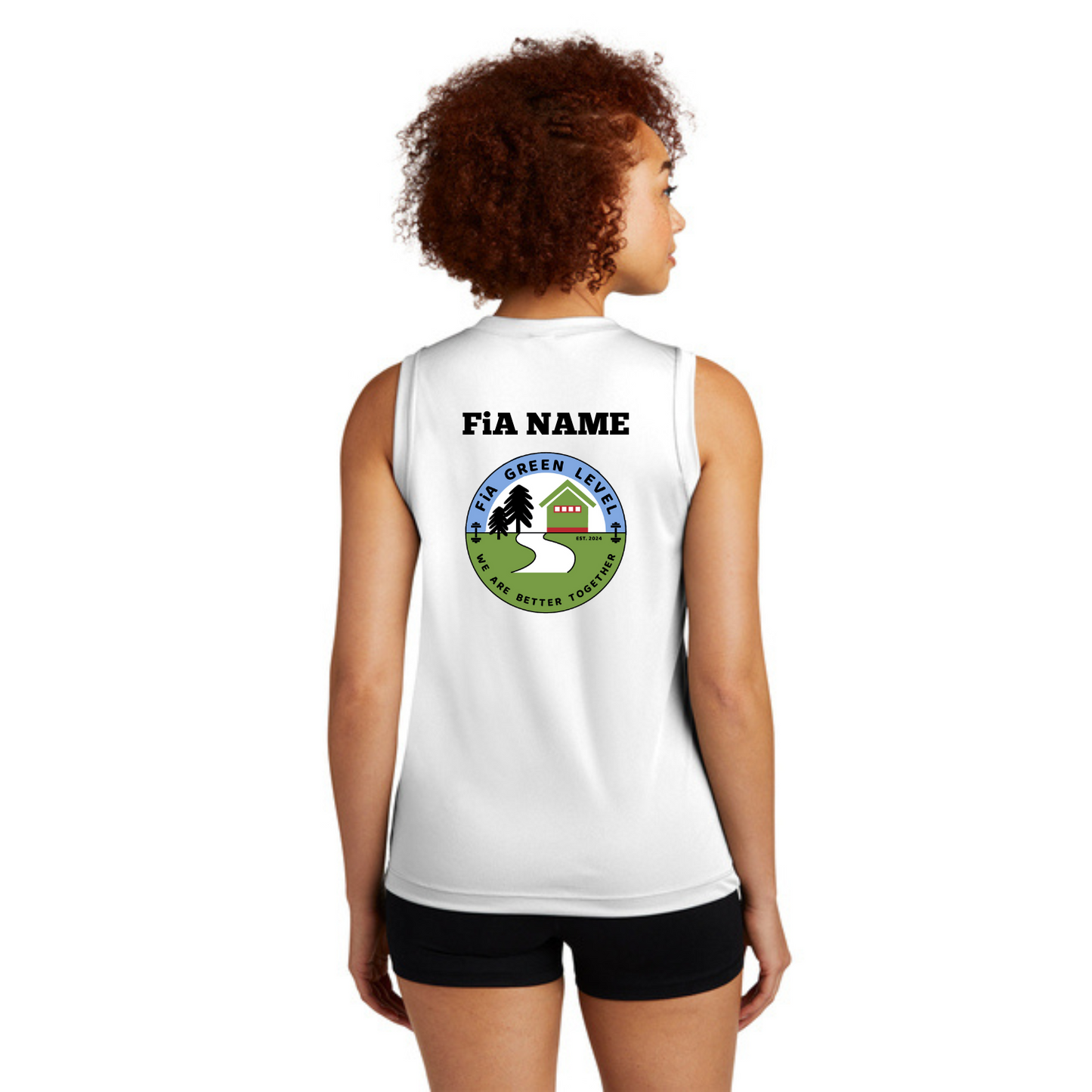 Green Level, NC - PERSONALIZED Sport Tek Sleeveless Performance V-Neck Tee