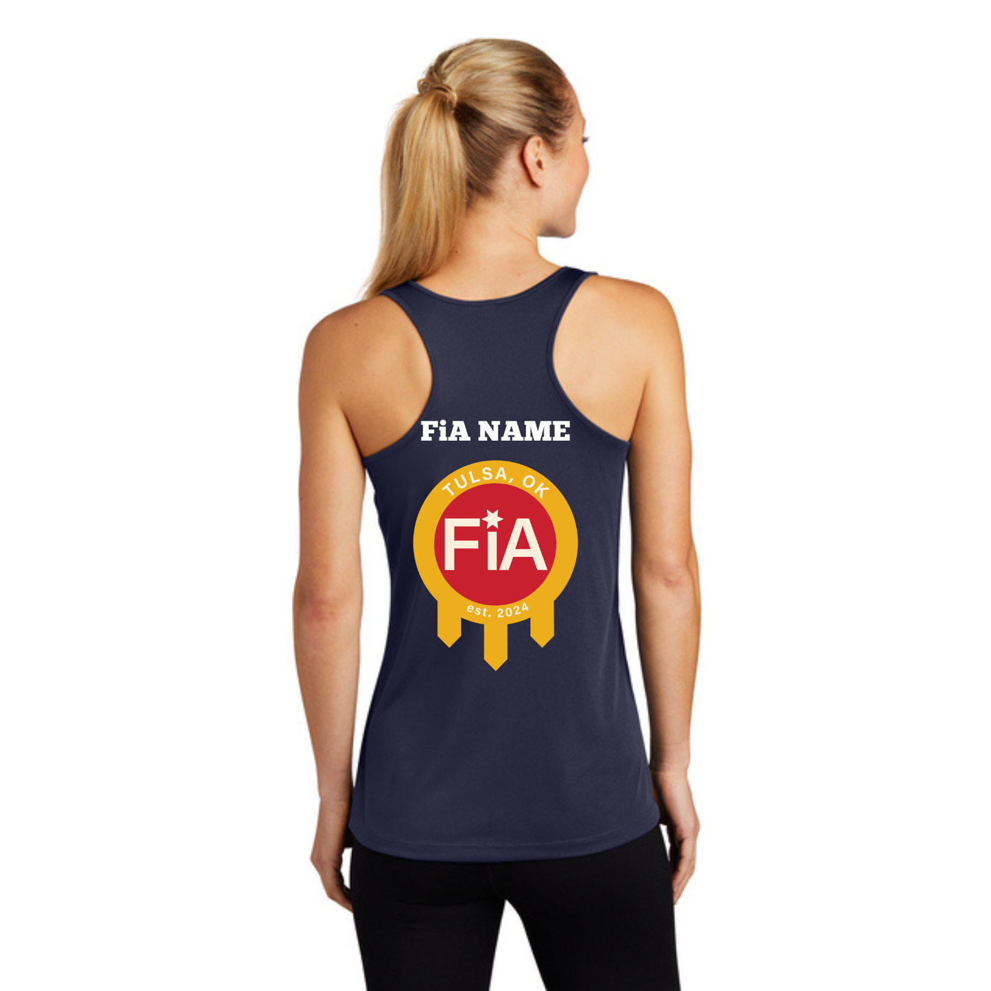 Tulsa, OK - PERSONALIZED Sport Tek Racerback Tank