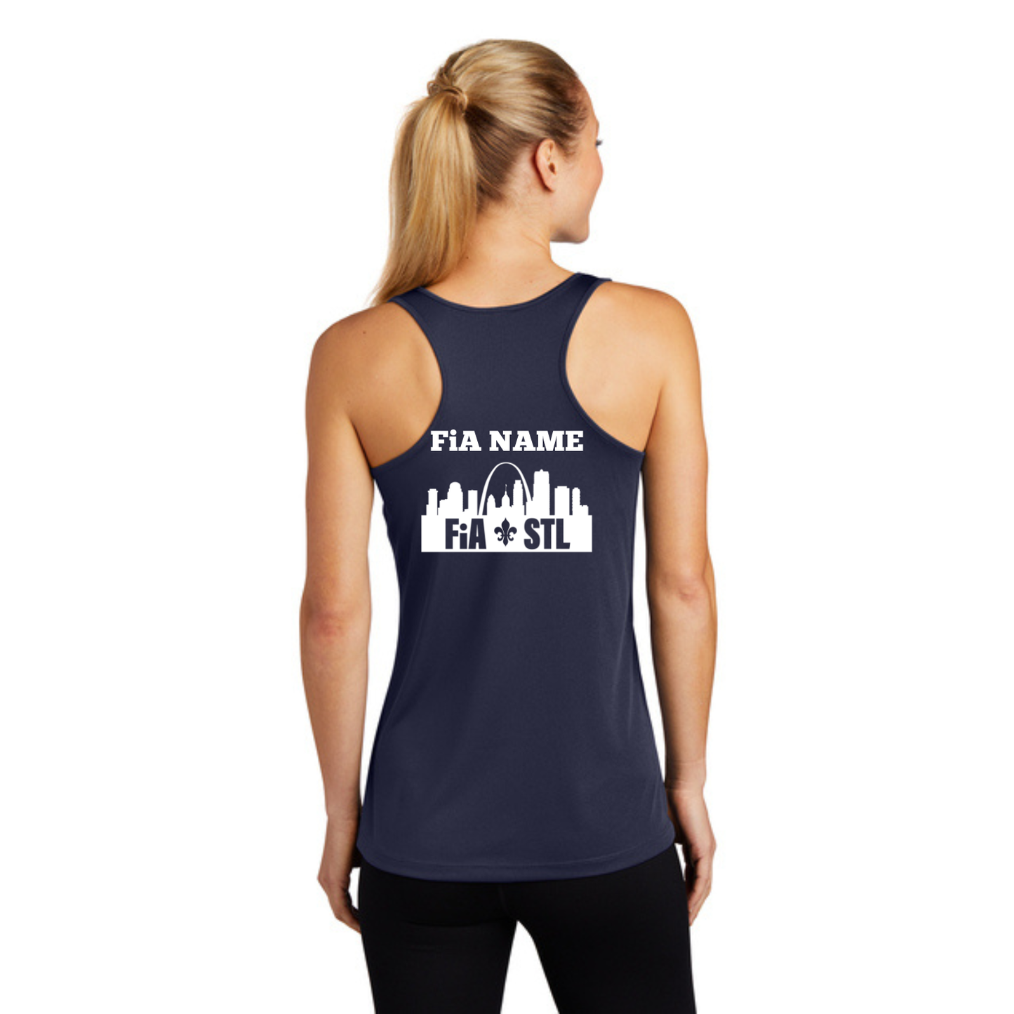 St. Louis, MO - PERSONALIZED Sport Tek Racerback Tank