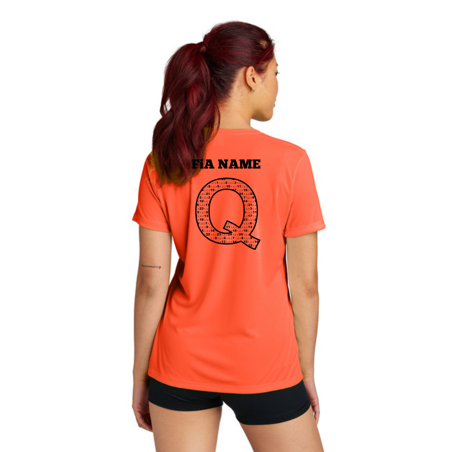 Q Shirt NEON - PERSONALIZED Sport Tek Short Sleeve Performance Tee