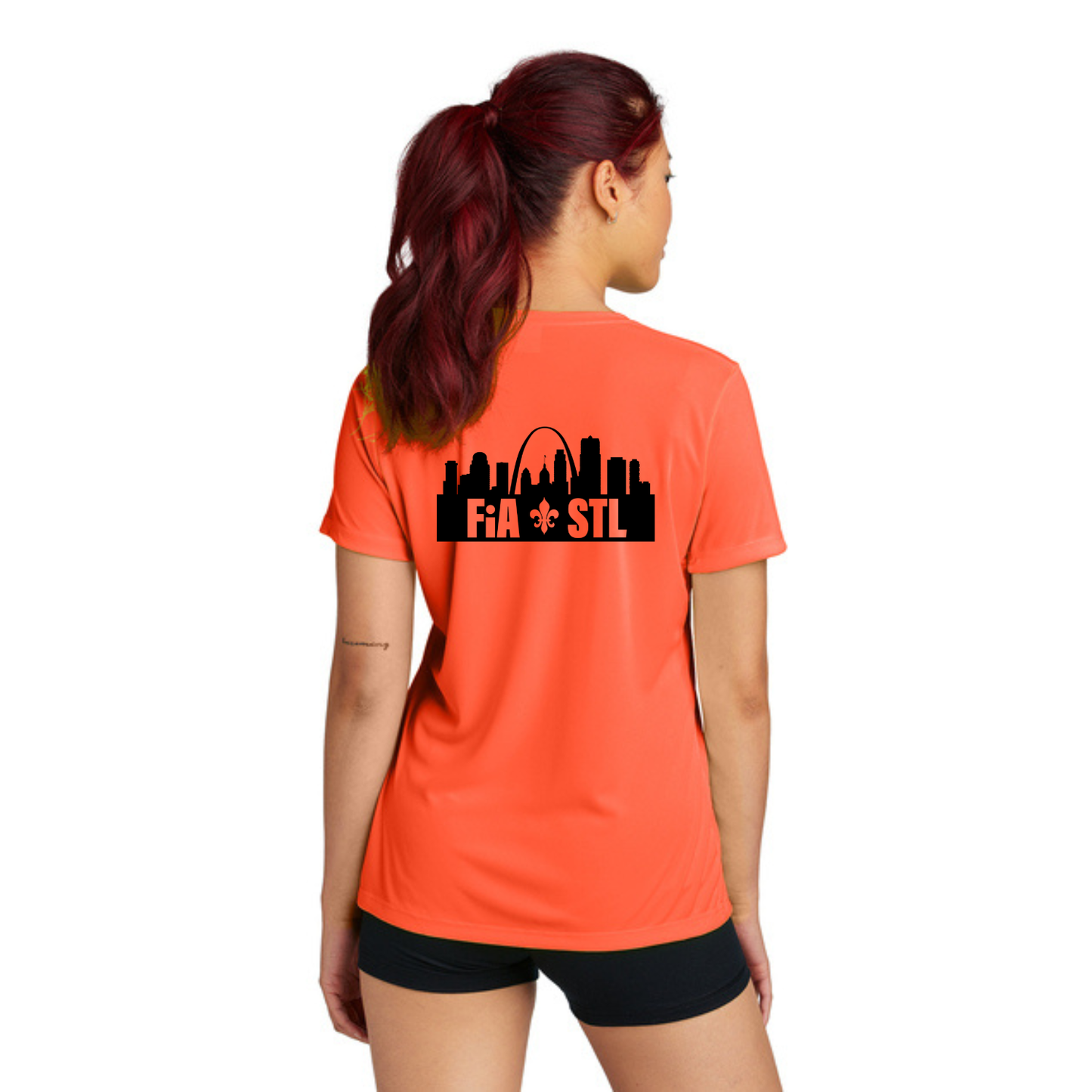 St. Louis, MO - NEON Sport Tek Crew Neck Short Sleeve Performance Tee