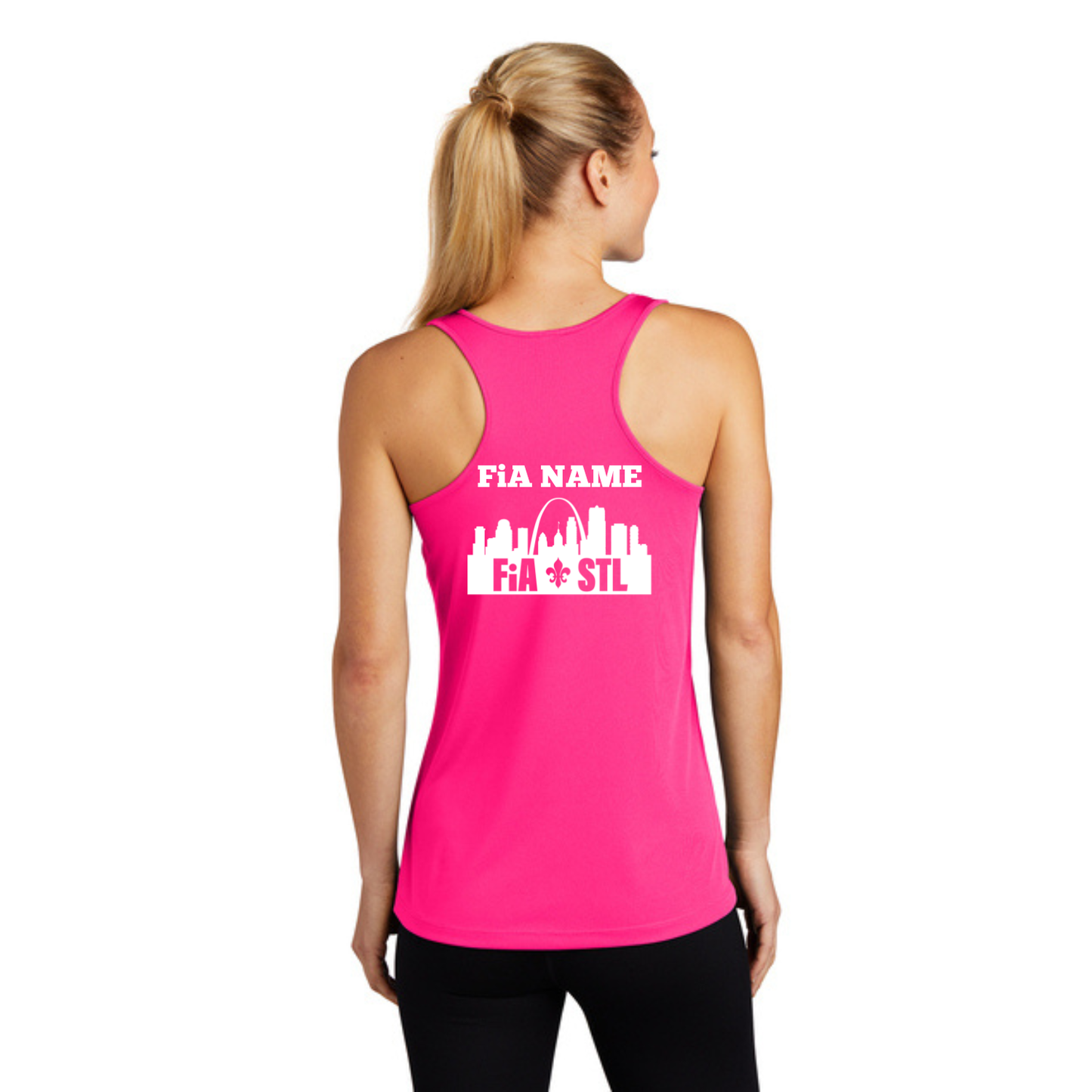 St. Louis, MO - PERSONALIZED Sport Tek Racerback Tank