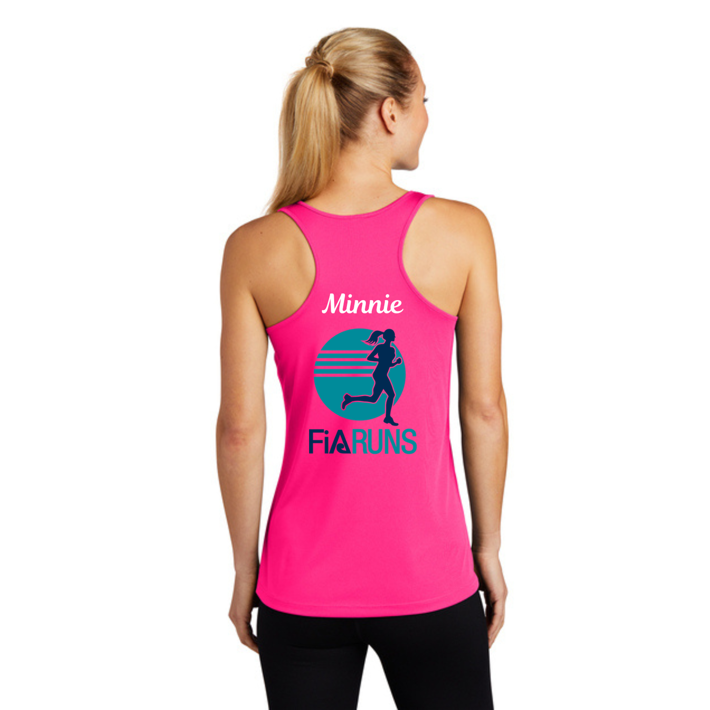 FTX Woodlands Race - PERSONALIZED FiA Runs Sport Tek Racerback Tank