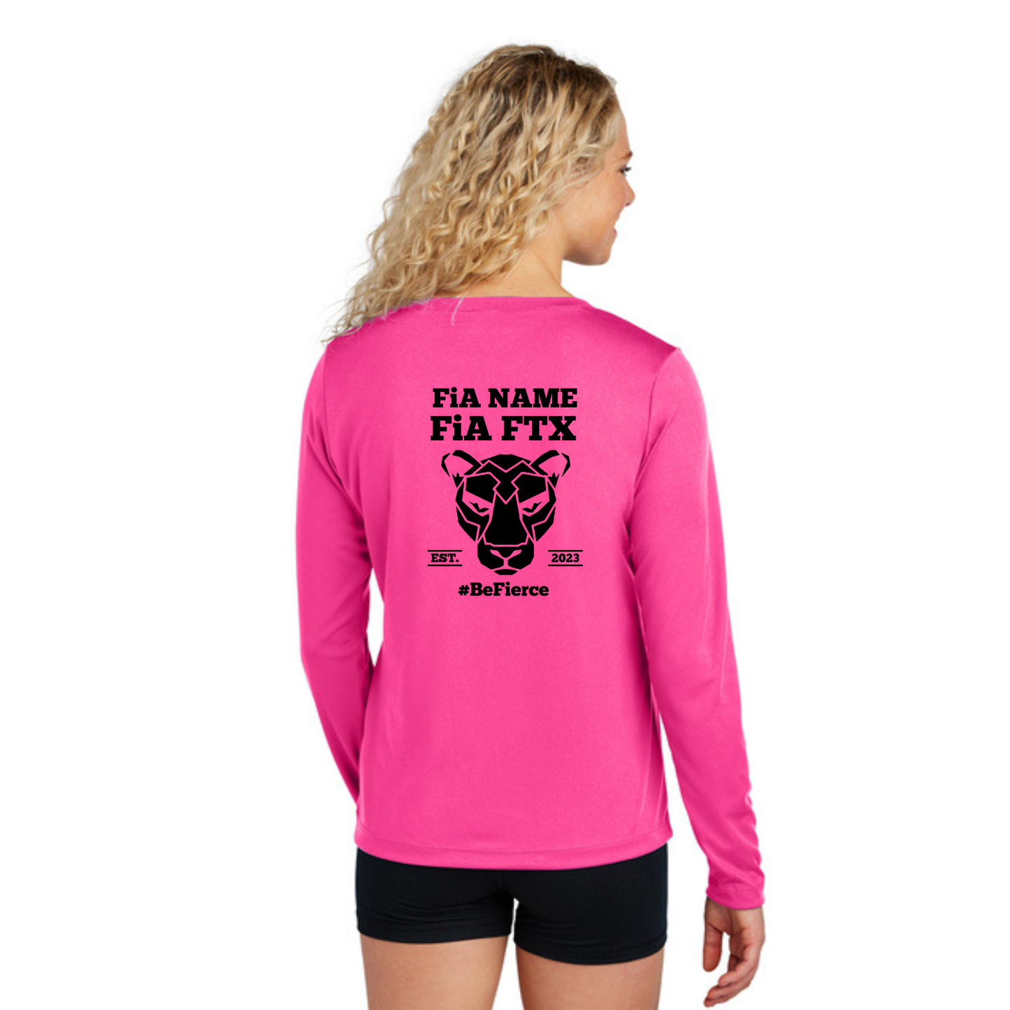 FTX, TX - PERSONALIZED Sport Tek Long Sleeve Performance V-Neck Tee