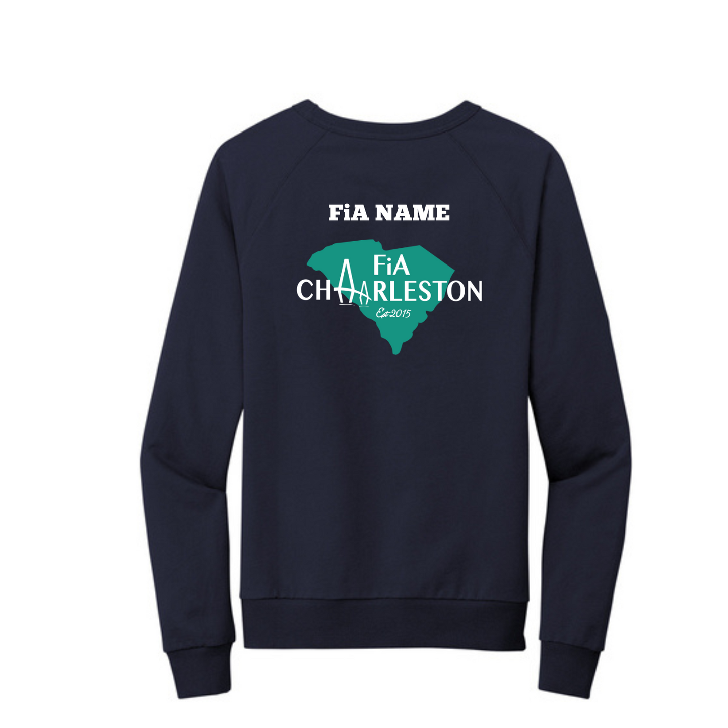 Charleston, SC - PERSONALIZED Allmade Unisex Organic French Terry Crewneck Sweatshirt