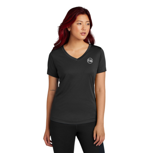 Katy FiA Anniversary - PERSONALIZED Sport Tek V-Neck Short Sleeve Performance Tee