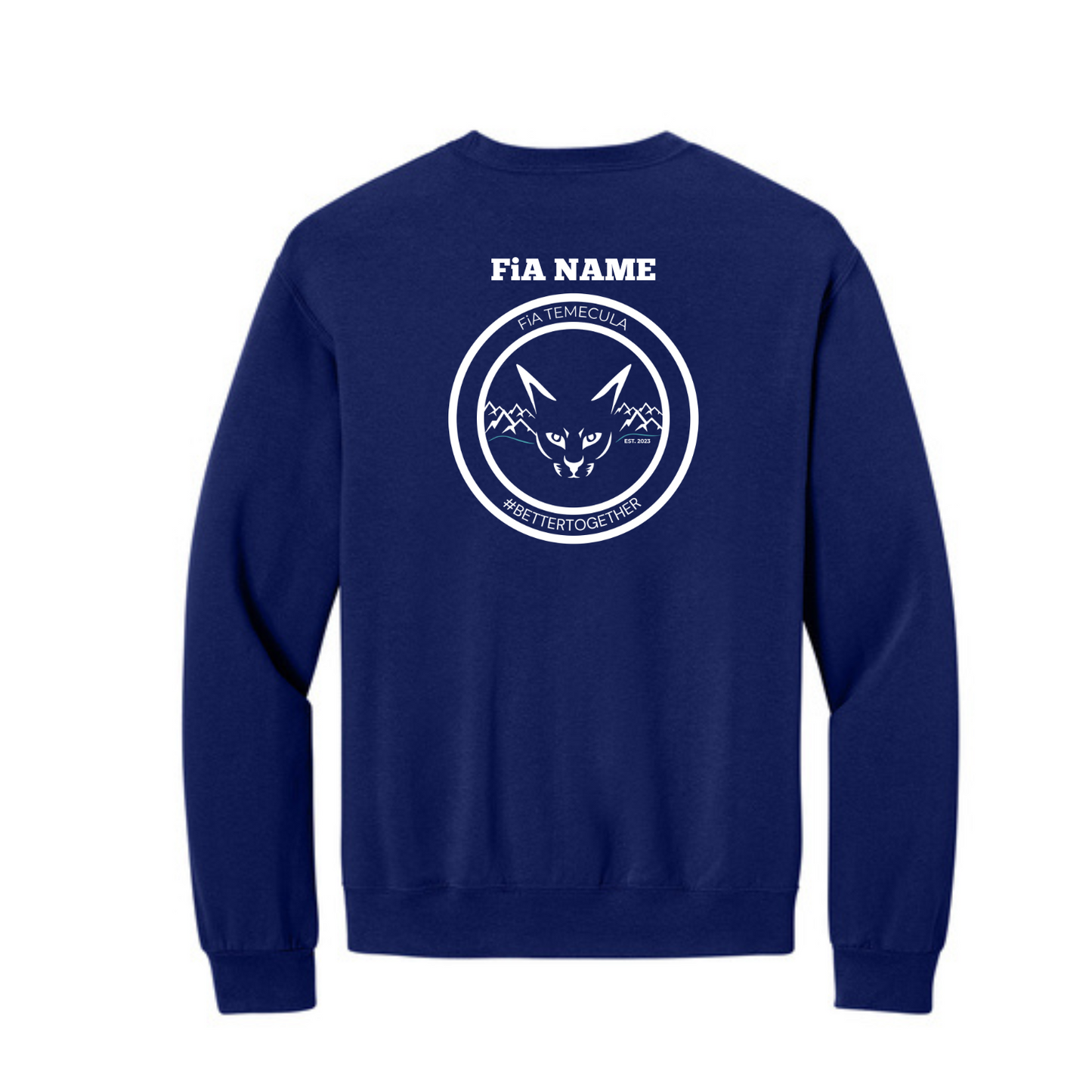 Temecula, CA - PERSONALIZED Jerzees Ultimate Unisex CVC Ring Spun Crewneck Sweatshirt
