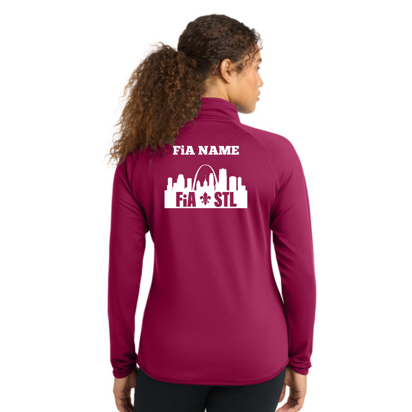 St. Louis, MO - PERSONALIZED Sport Tek Sport-Wick Stretch 1/4-Zip Pullover