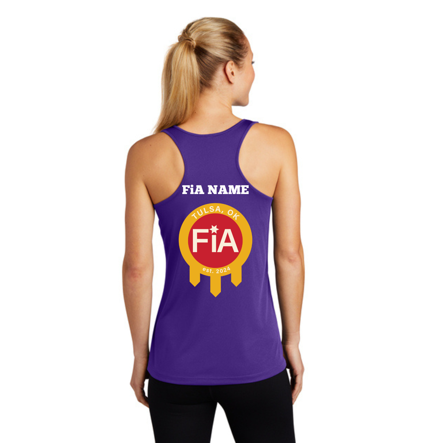 Tulsa, OK - PERSONALIZED Sport Tek Racerback Tank