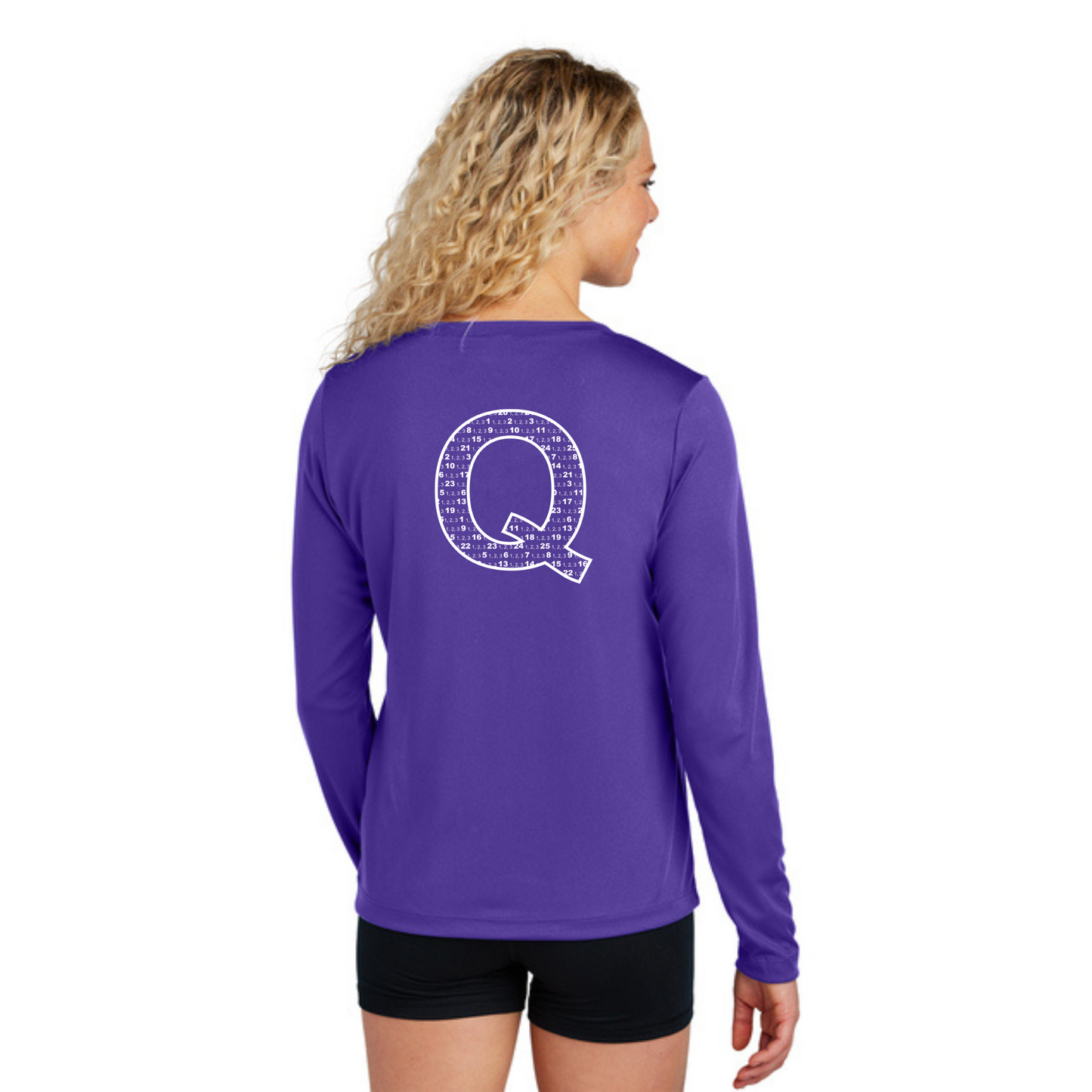 Q Shirt - Sport Tek Long Sleeve V-Neck Tee