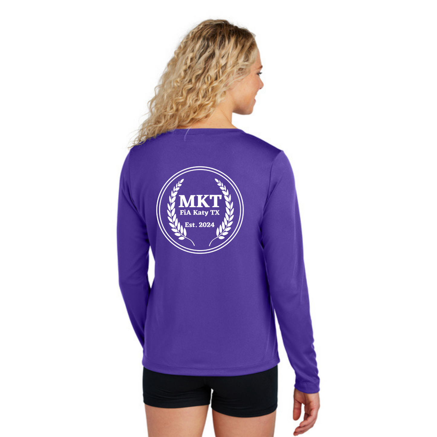MKT, TX - Sport Tek Long Sleeve Performance V-Neck Tee