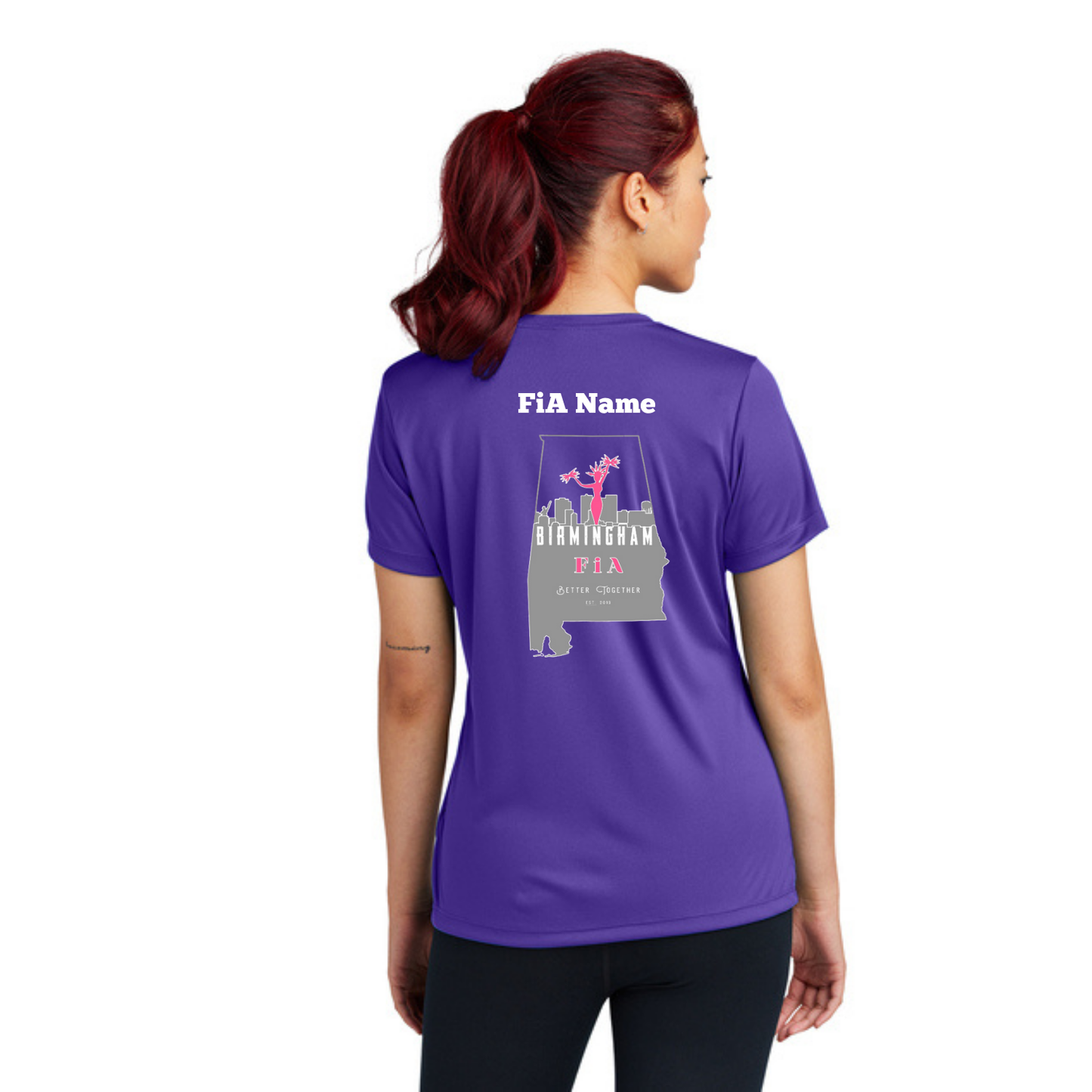 Birmingham, AL - PERSONALIZED Sport Tek V-Neck Short Sleeve Performance Tee