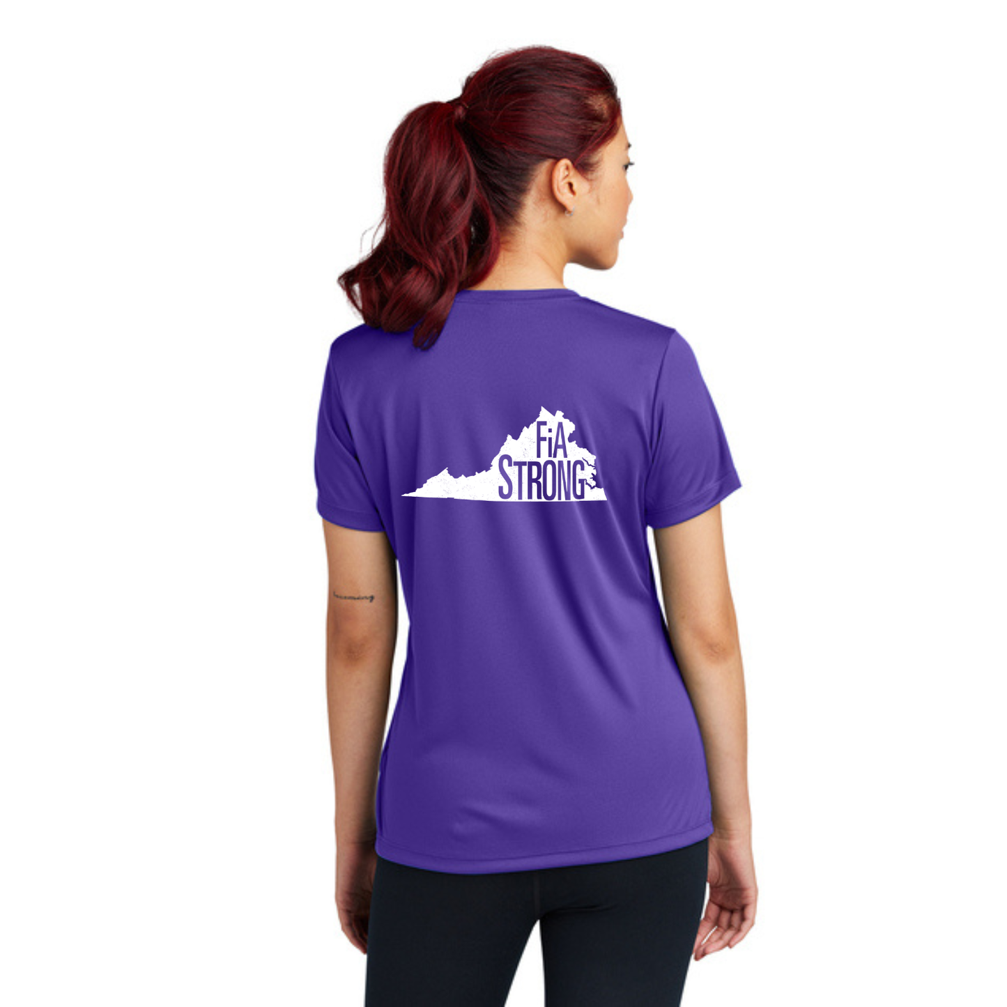 Virginia Strong - Sport Tek V-Neck Short Sleeve Performance Tee