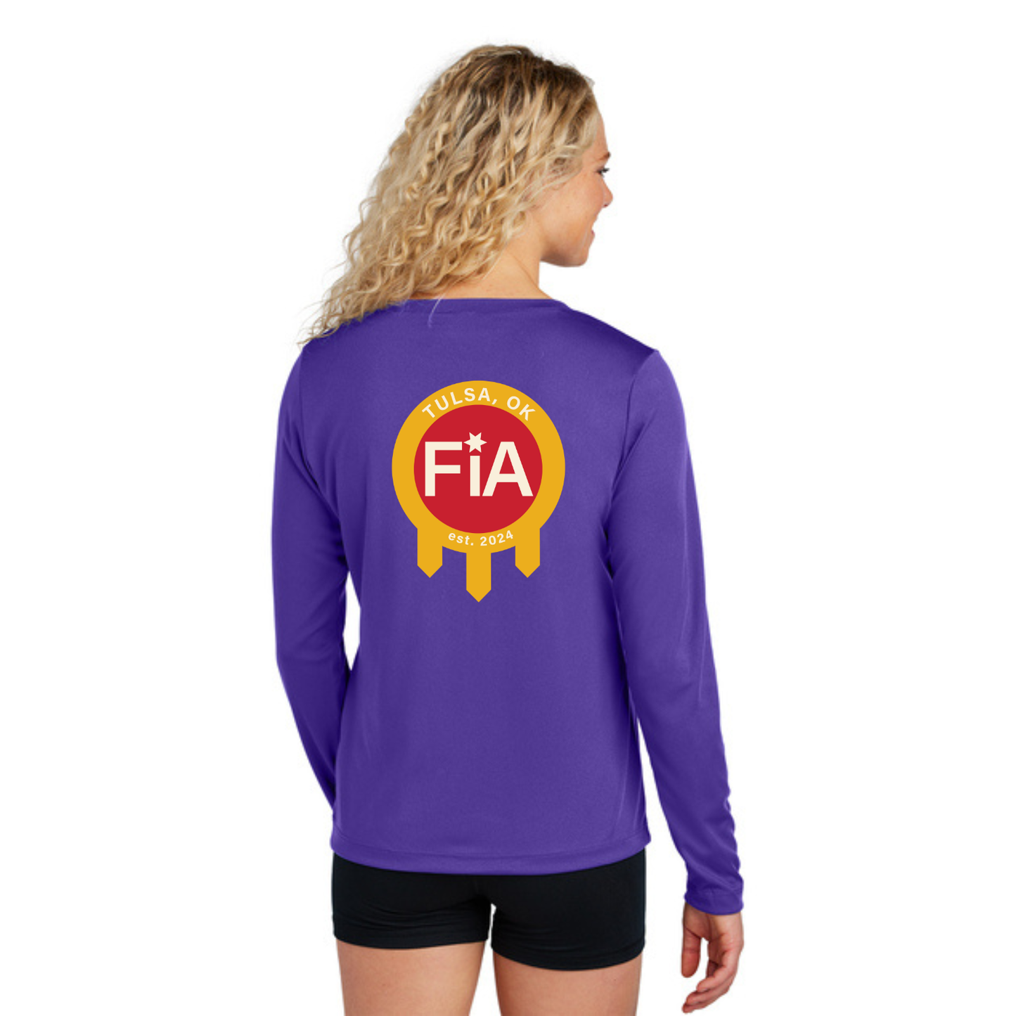 Tulsa, OK - Sport Tek Long Sleeve Performance V-Neck Tee