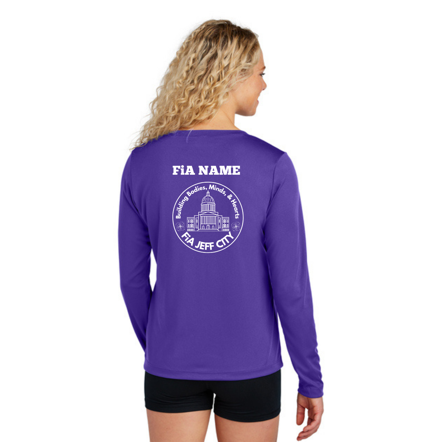 Jeff City - PERSONALIZED Sport Tek Long Sleeve Competitor V-Neck Tee