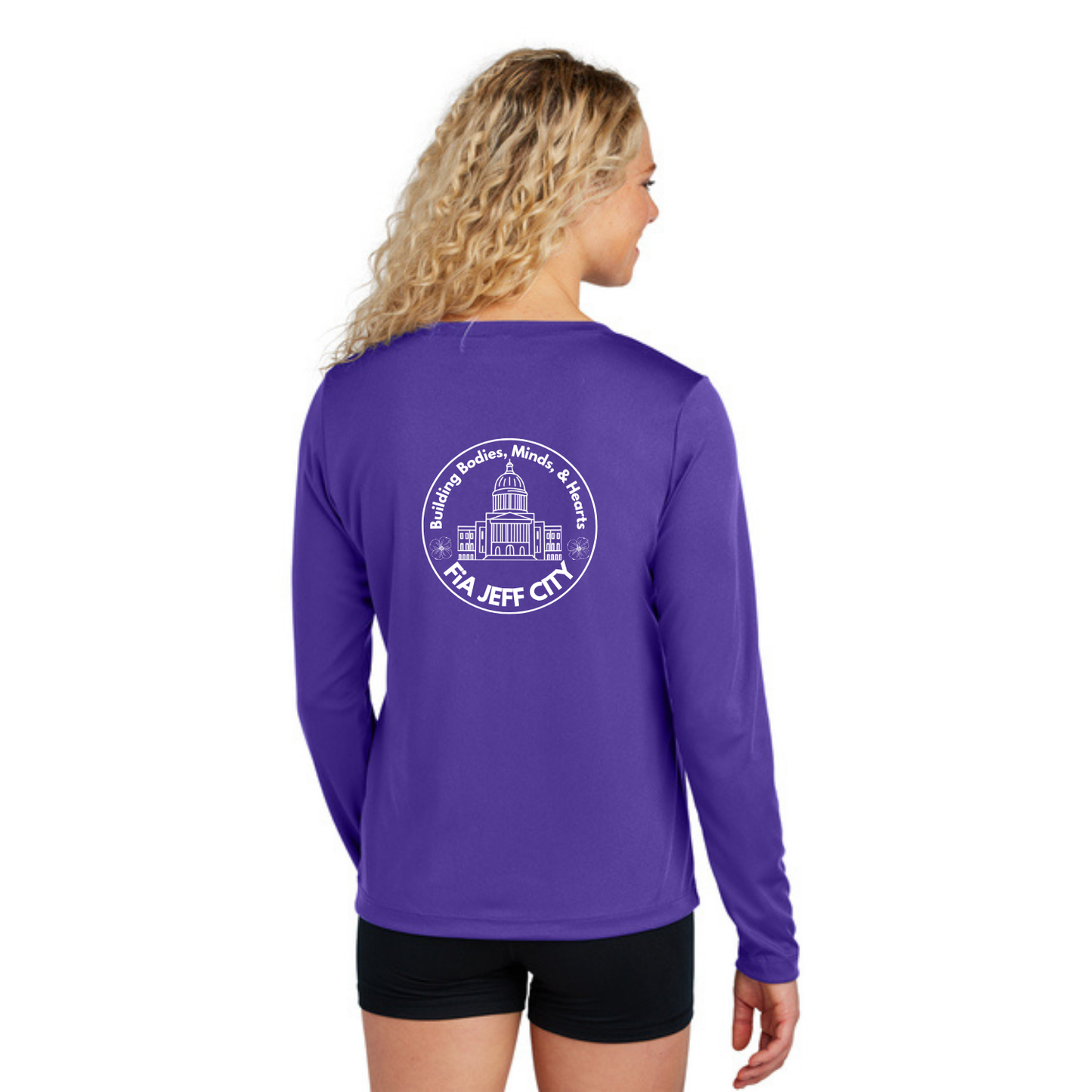 Jeff City - Sport Tek Long Sleeve Competitor V-Neck Tee