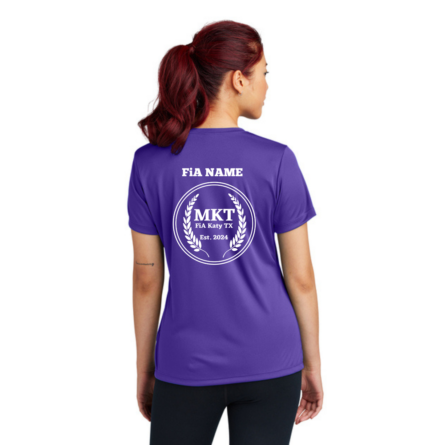MKT, TX- PERSONALIZED Sport Tek V-Neck Short Sleeve Performance Tee