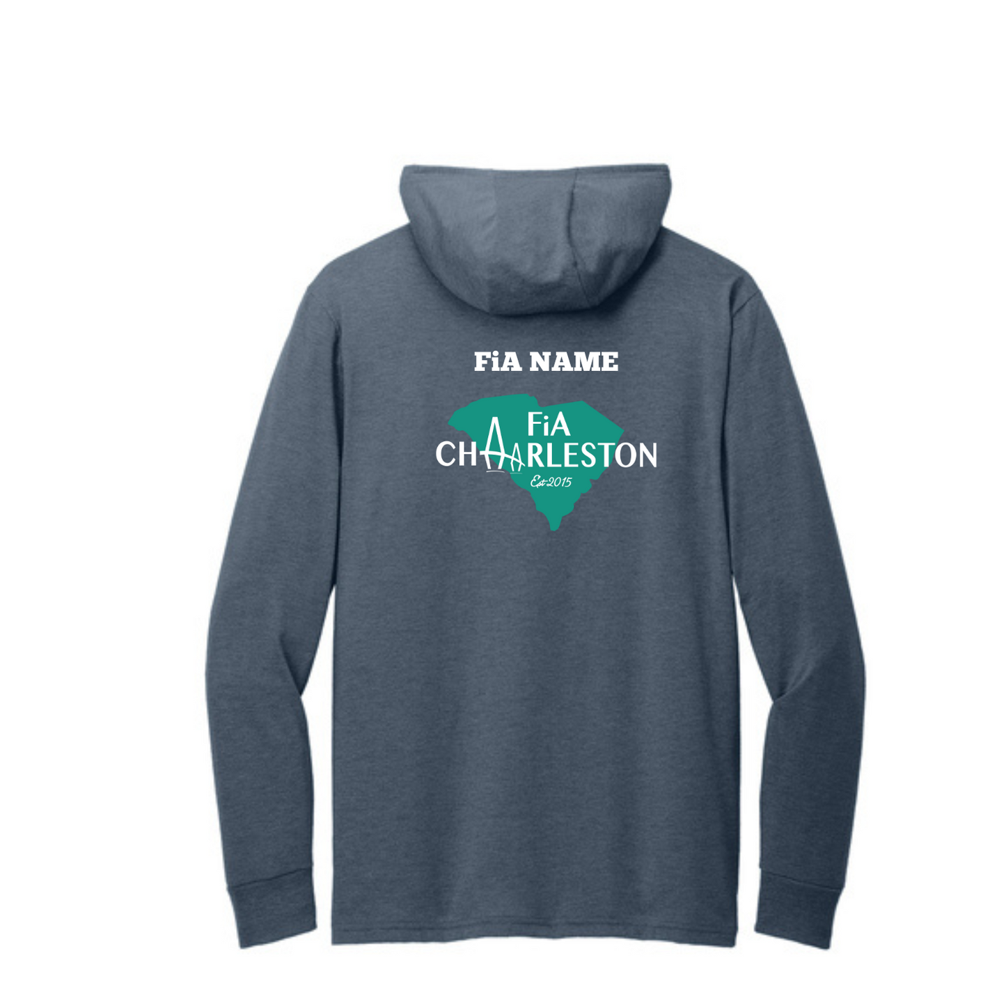 Charleston, SC - PERSONALIZED Allmade Unisex Tri-Blend Hoodie Tee
