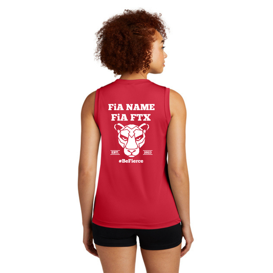 FTX, TX - PERSONALIZED Sport Tek Sleeveless Performance V-Neck Tee