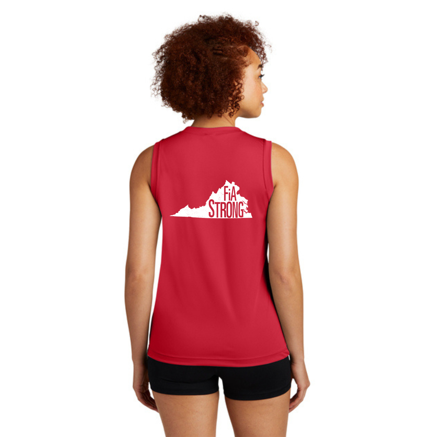 Virginia Strong - Sport Tek Sleeveless Performance V-Neck Tee