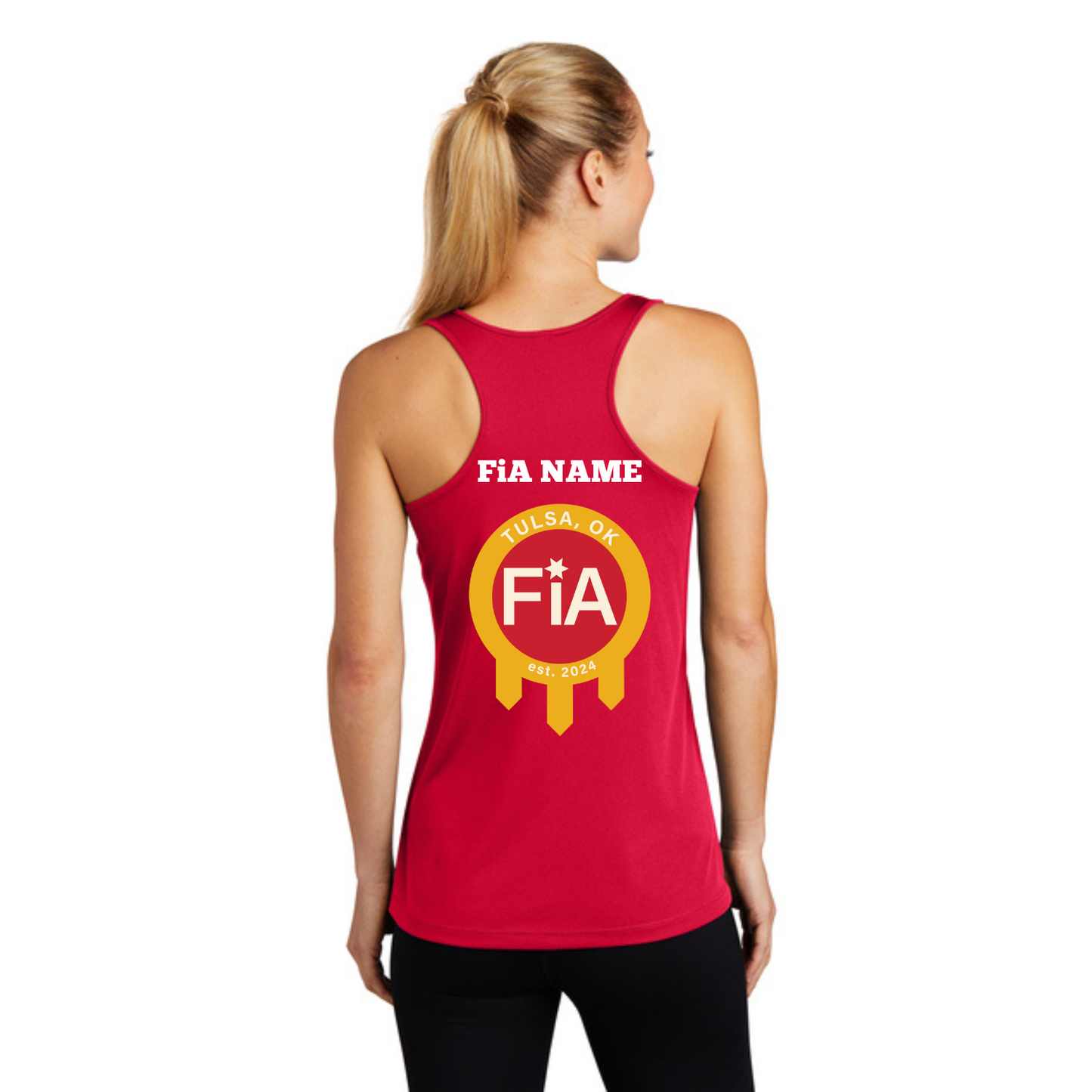 Tulsa, OK - PERSONALIZED Sport Tek Racerback Tank