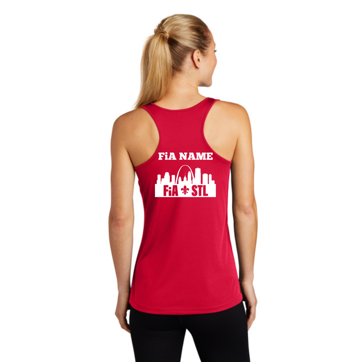 St. Louis, MO - PERSONALIZED Sport Tek Racerback Tank