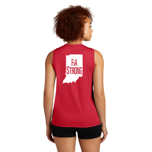 FiA Strong - Sport Tek Sleeveless Performance V-Neck Tee
