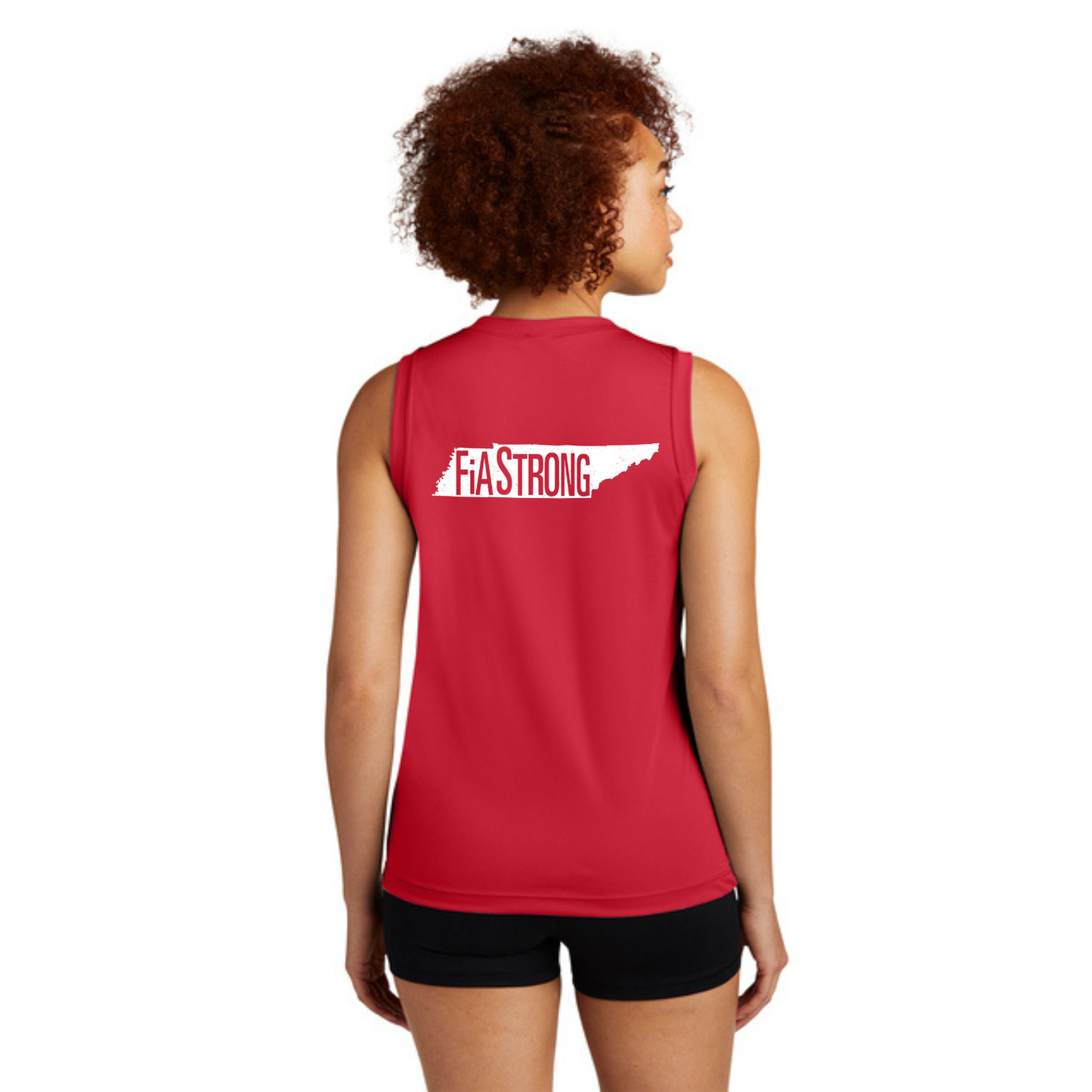 FiA Strong - Sport Tek Sleeveless Performance V-Neck Tee