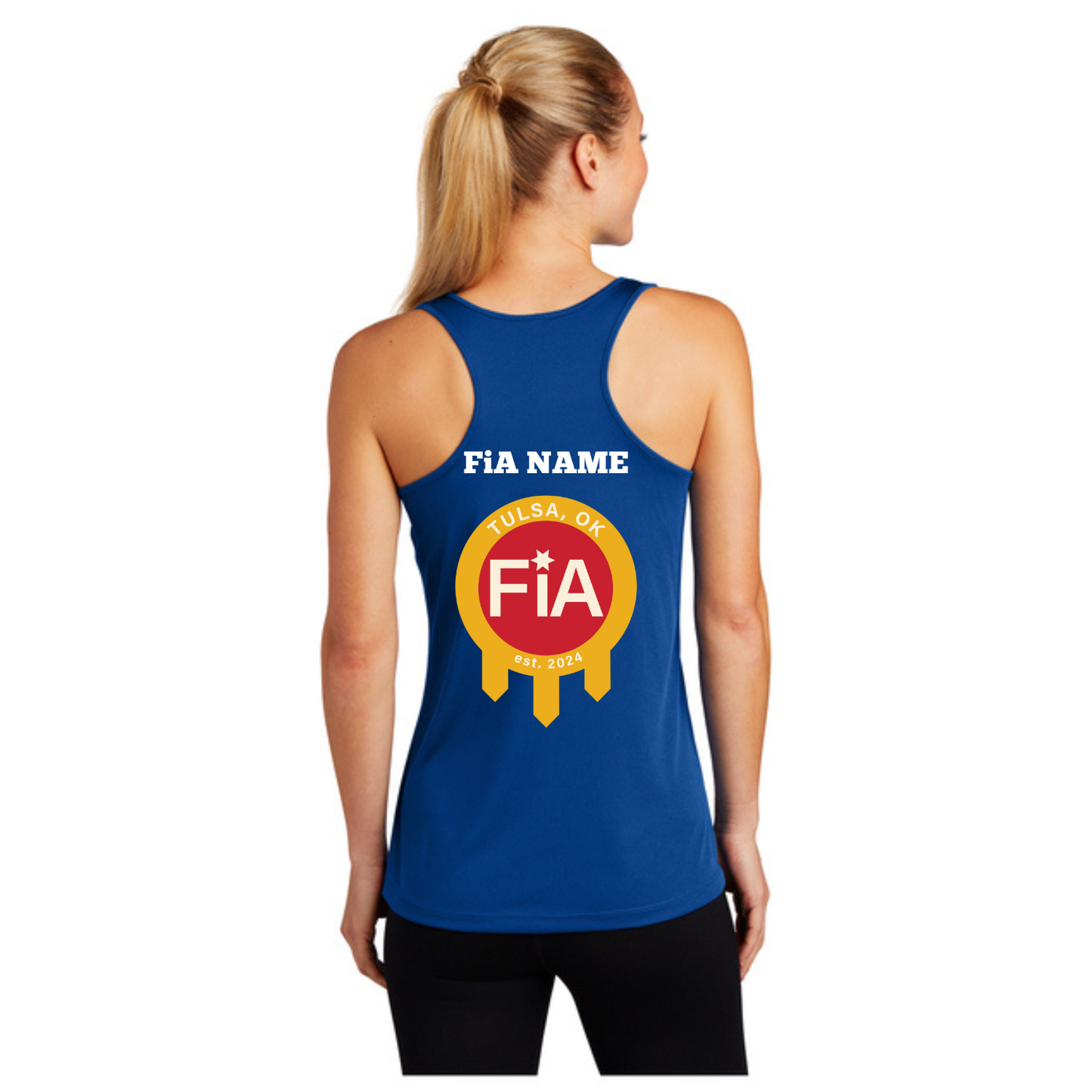 Tulsa, OK - PERSONALIZED Sport Tek Racerback Tank