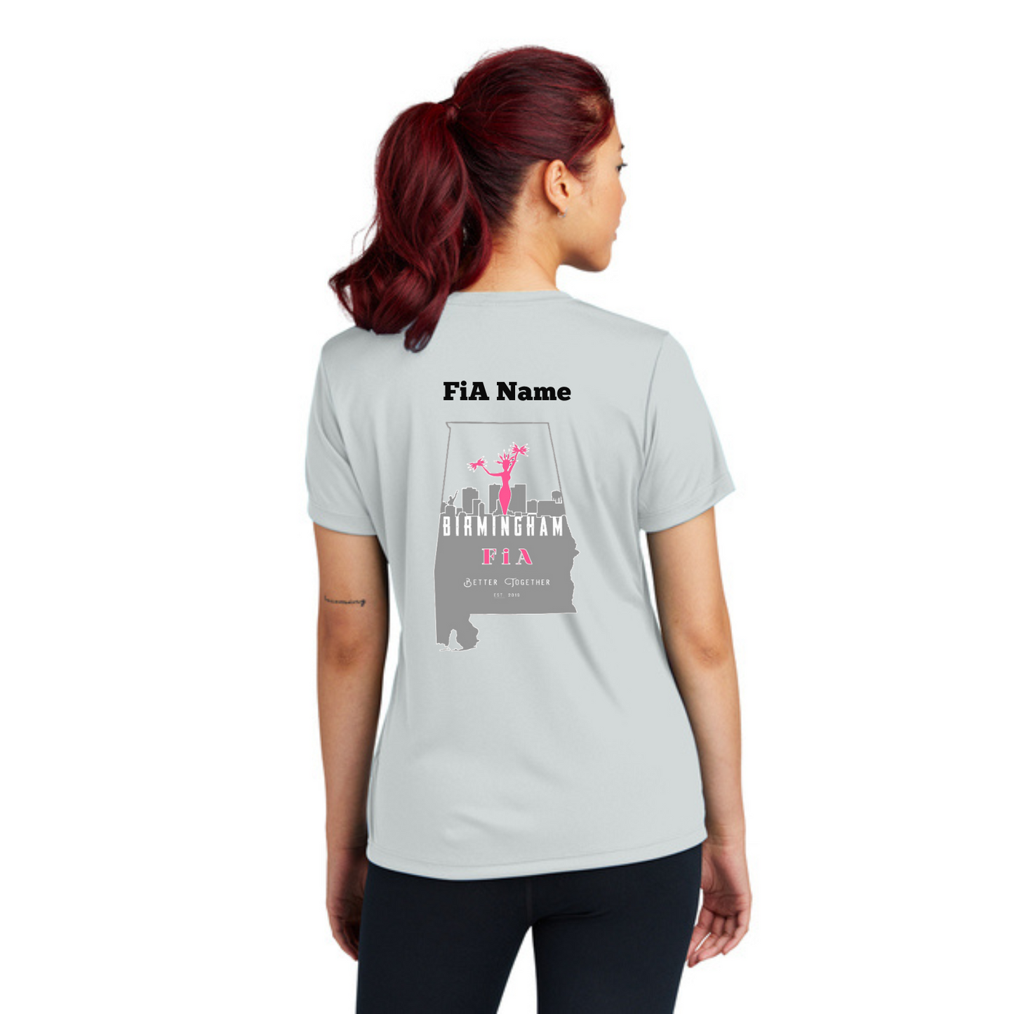 Birmingham, AL - PERSONALIZED Sport Tek Crew Neck Short Sleeve Performance Tee