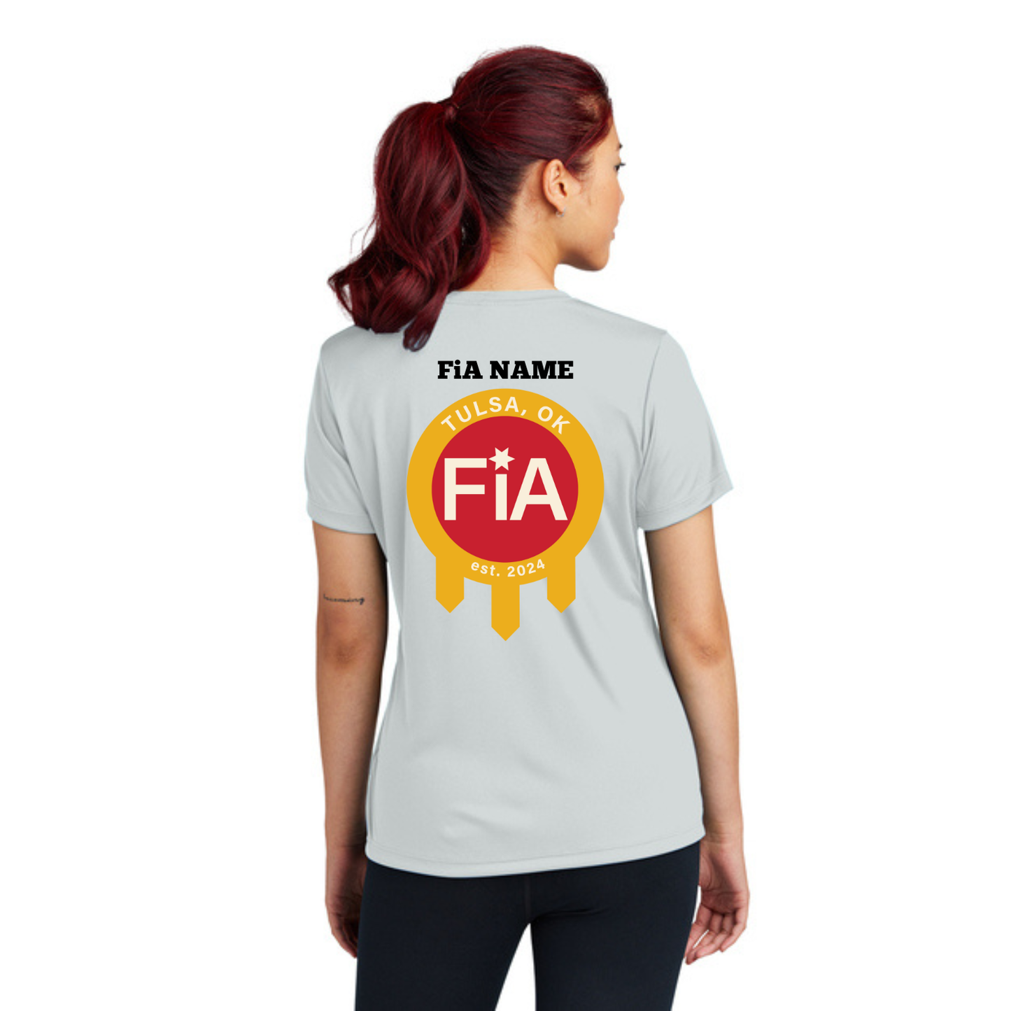 Tulsa, OK - PERSONALIZED Sport Tek Crew Neck Short Sleeve Performance Tee