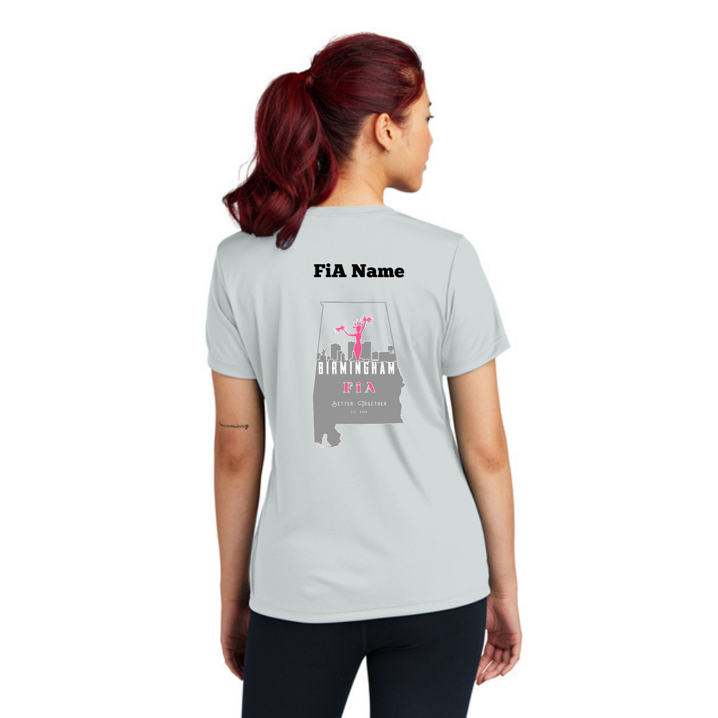 Birmingham, AL - PERSONALIZED Sport Tek V-Neck Short Sleeve Performance Tee