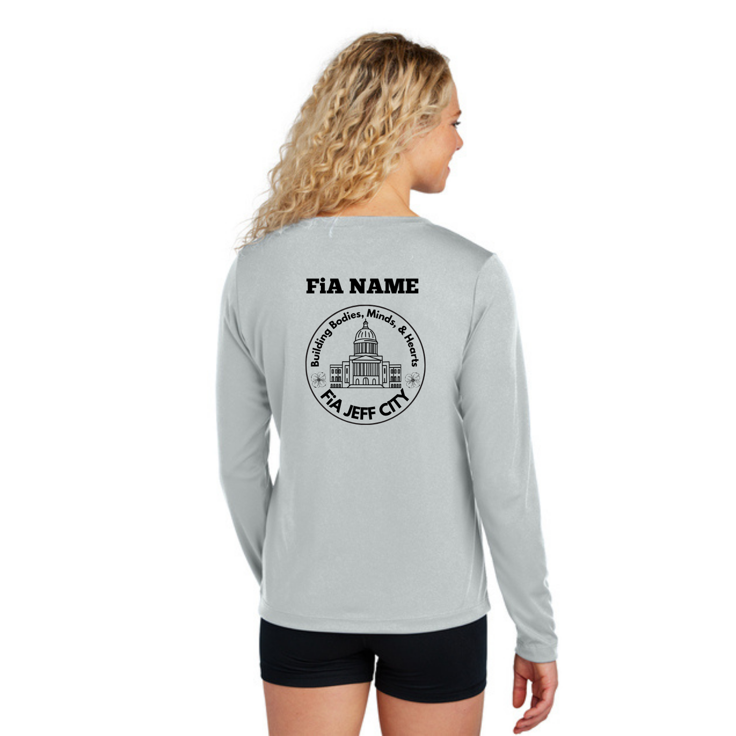 Jeff City - PERSONALIZED Sport Tek Long Sleeve Competitor V-Neck Tee