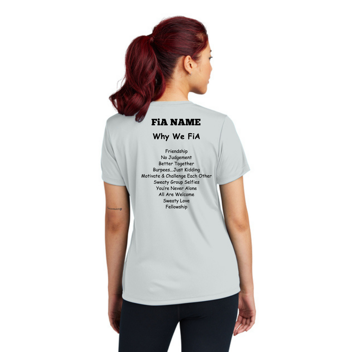 Why we FiA Goose Creek, SC- PERSONALIZED Sport Tek V-Neck Short Sleeve Performance Tee