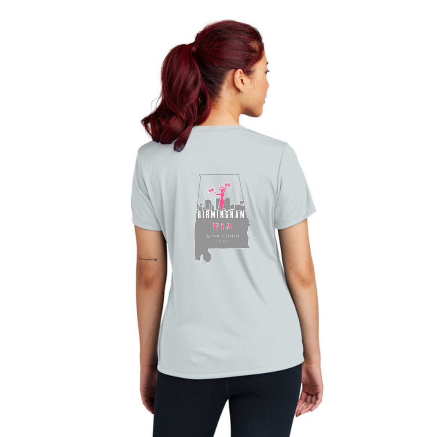Birmingham, AL - Sport Tek V-Neck Short Sleeve Performance Tee
