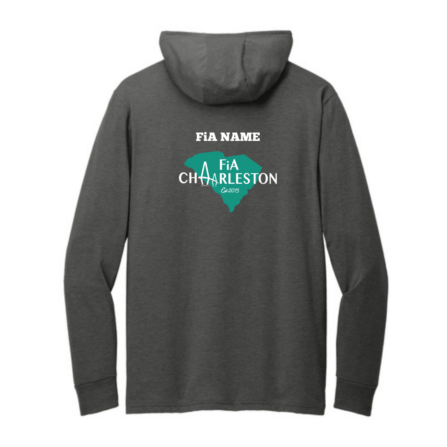 Charleston, SC - PERSONALIZED Allmade Unisex Tri-Blend Hoodie Tee
