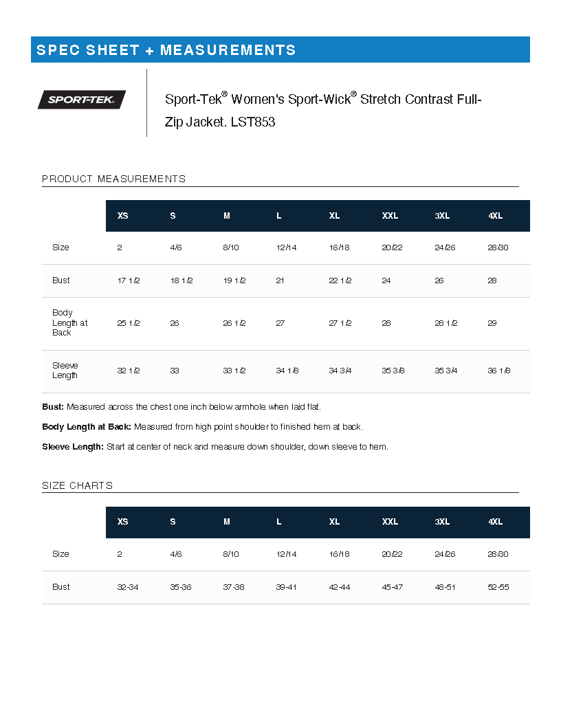 Strong Women - Sport-Tek Women's Sport-Wick Stretch Contrast Full-Zip Jacket