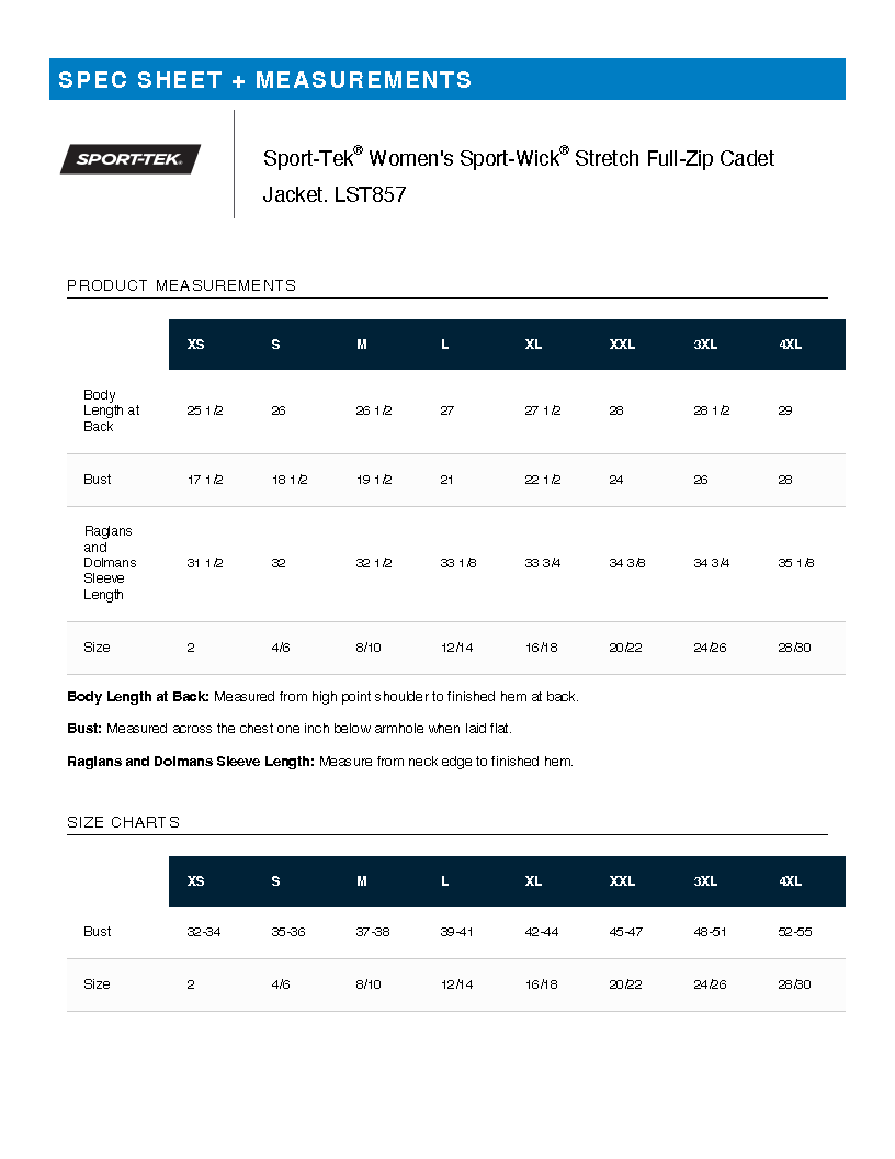 NMAM - Sport-Tek Sport-Wick Stretch Full-Zip Cadet Jacket