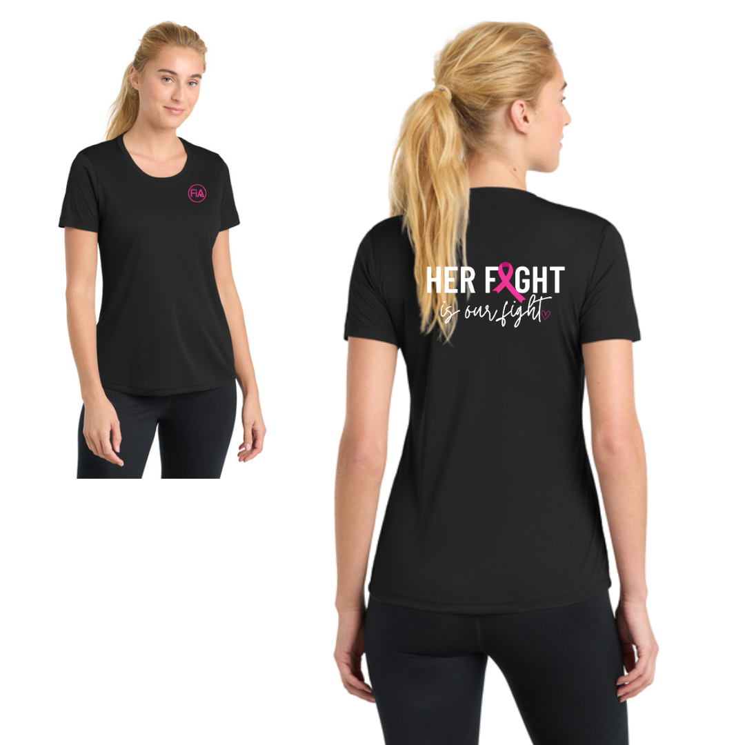 Her Fight is Our Fight - Sport Tek Crew Neck Short Sleeve Performance Tee