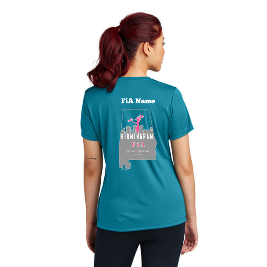 Birmingham, AL - PERSONALIZED Sport Tek Crew Neck Short Sleeve Performance Tee