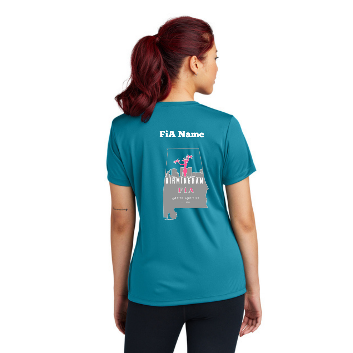 Birmingham, AL - PERSONALIZED Sport Tek V-Neck Short Sleeve Performance Tee