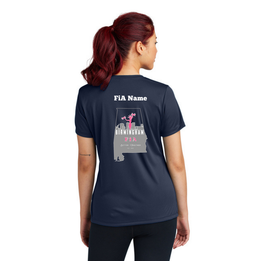 Birmingham, AL - PERSONALIZED Sport Tek V-Neck Short Sleeve Performance Tee