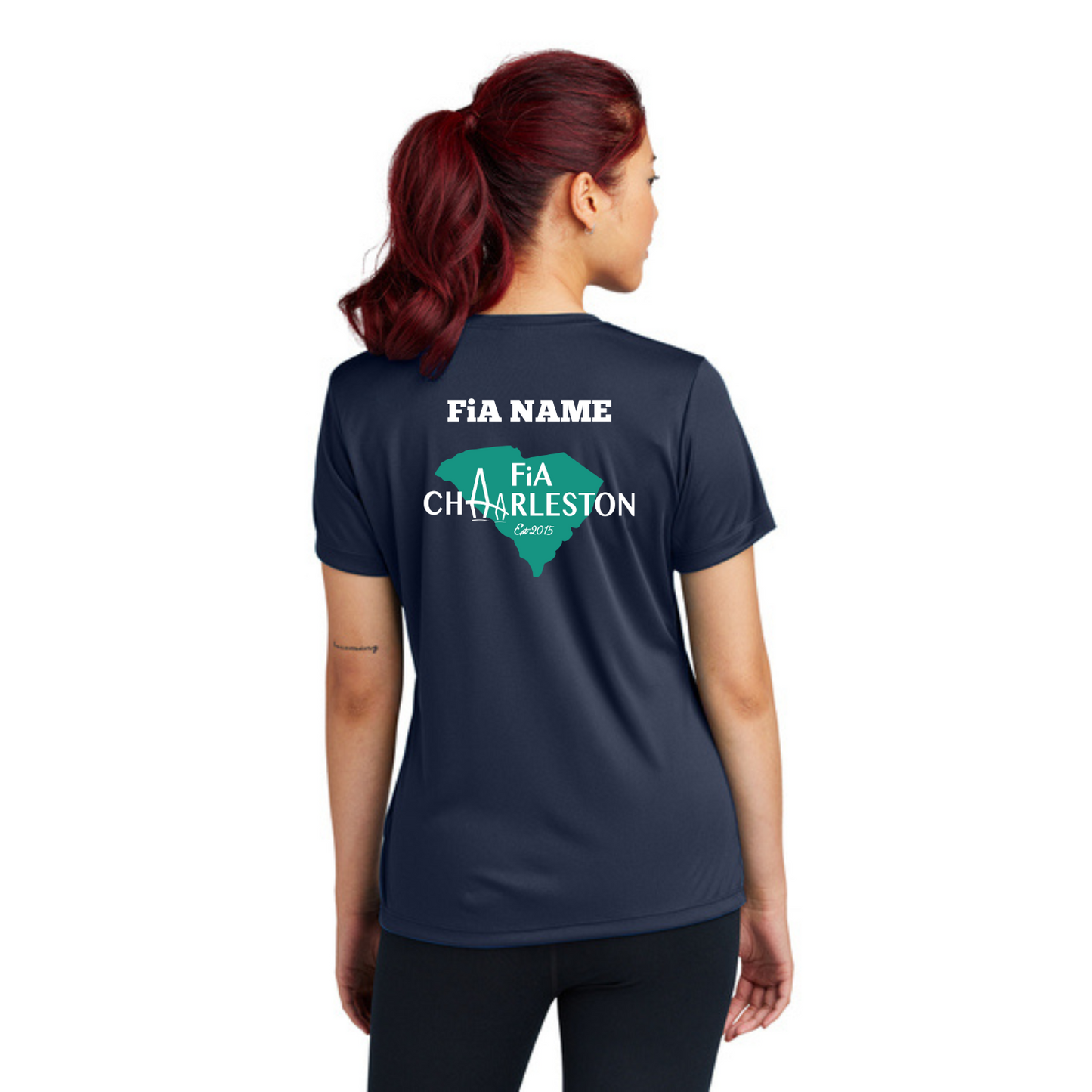 Charleston, SC - PERSONALIZED Sport Tek Crew Neck Short Sleeve Performance Tee