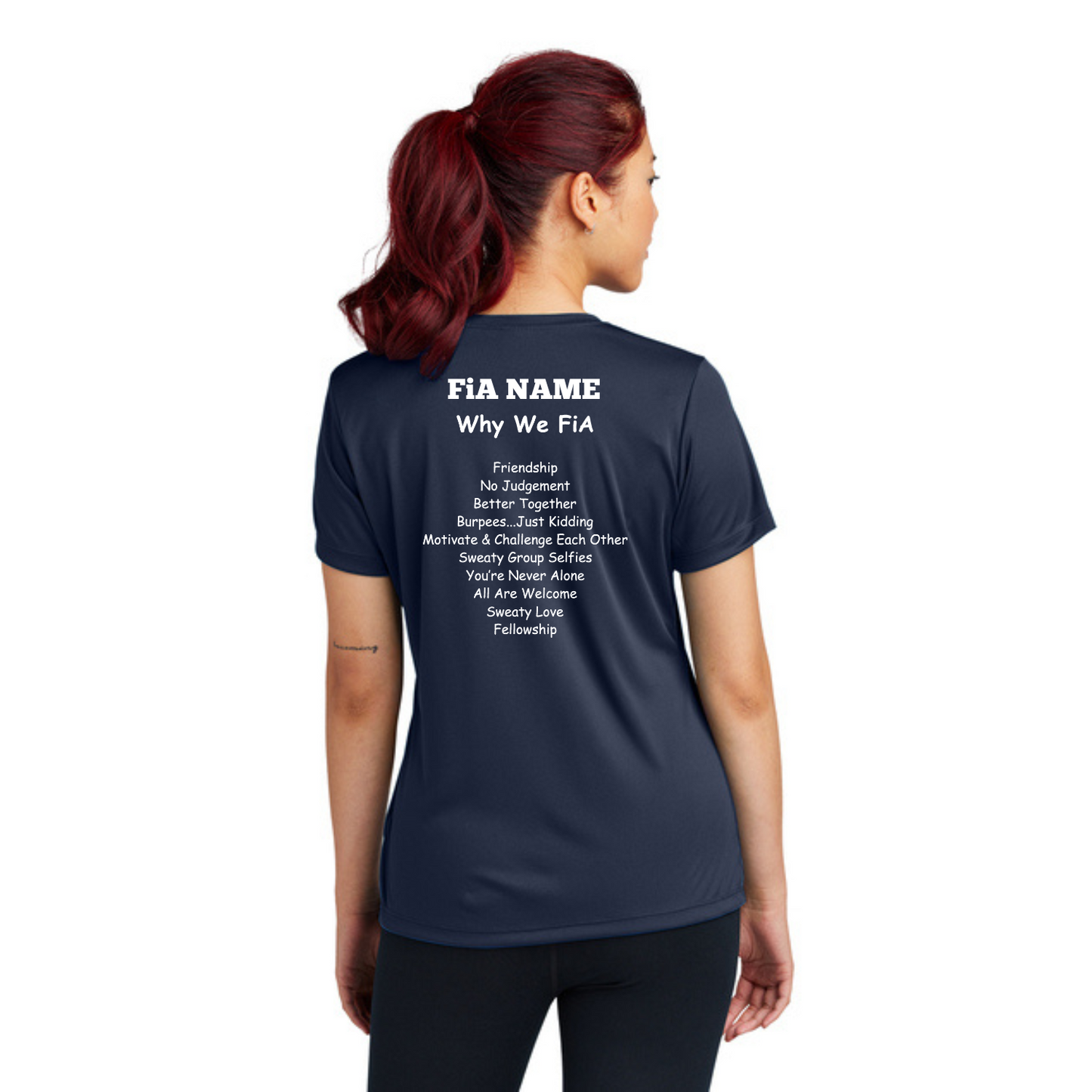 Why we FiA Goose Creek, SC - PERSONALIZED Sport Tek Crew Neck Short Sleeve Performance Tee