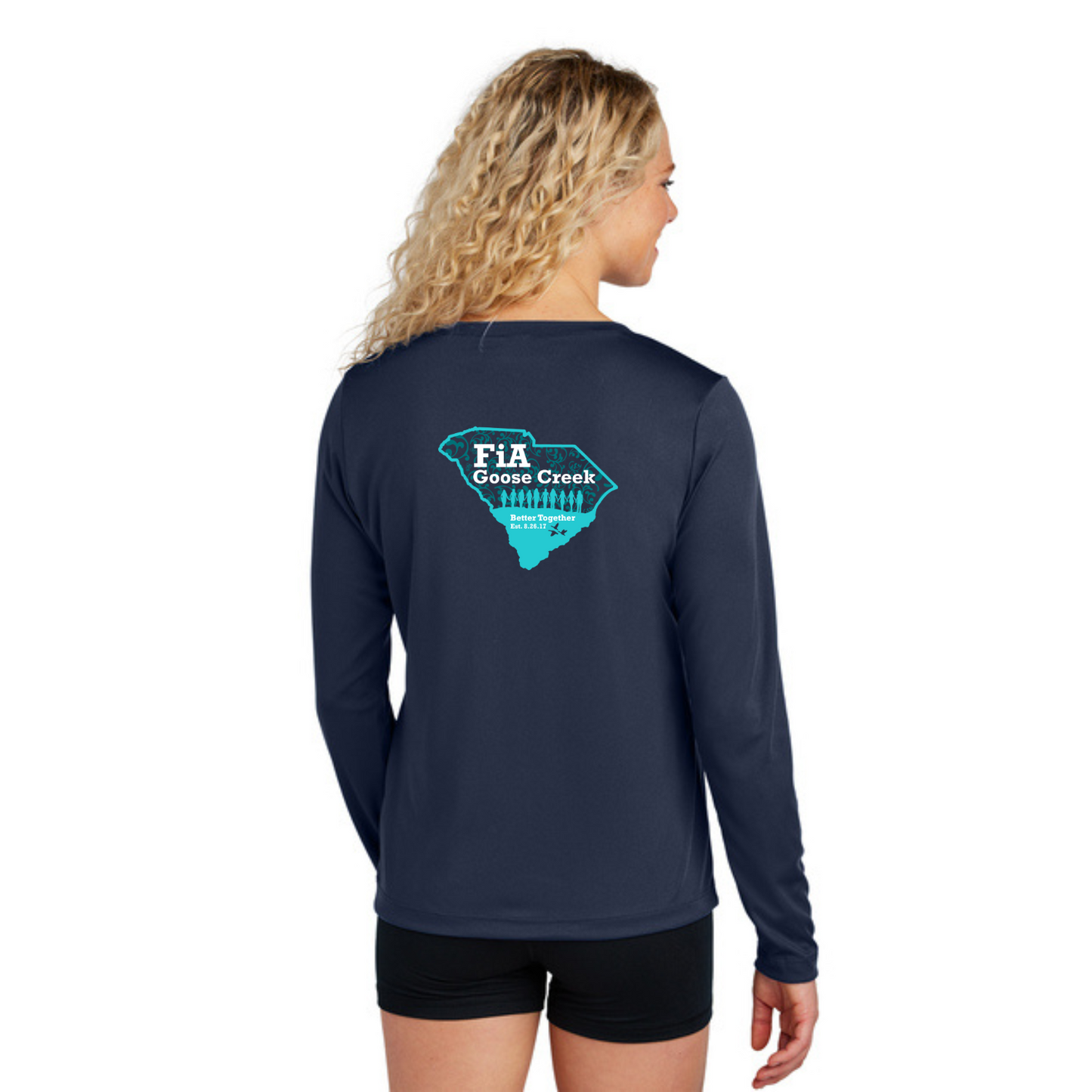 Goose Creek, SC - Sport Tek Long Sleeve Performance V-Neck Tee